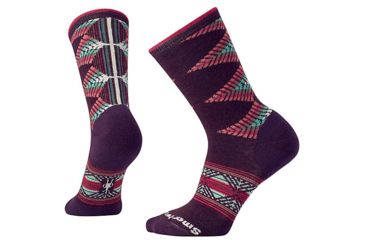 Image of Smartwool Women's Tiva Crew Socks, Bordeaux Heather, Small, SW010402587-S