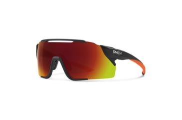 Image of Smith Attack MAG MTB Sunglasses, Matte Black Cinder Frame, ChromaPop Red Mirror Lens, 202299RC299X6