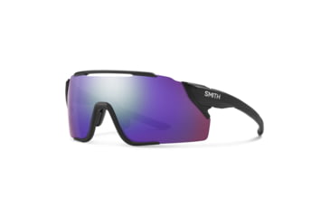 Image of Smith Attack MAG MTB Sunglasses, Matte Black Frame, ChromaPop Violet Mirror Lens, 20229900399DI