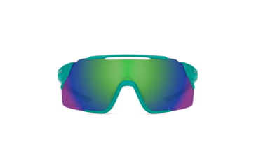 Image of Smith Attack MAG MTB Sunglasses, Matte Jade Frame, Green Mirror to Low Light Amber Lenses, ChromaPop, 202299DLD99X8