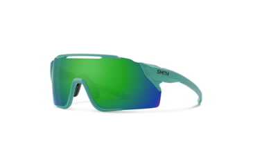Image of Smith Attack MAG MTB Sunglasses, Matte Jade Frame, Green Mirror to Low Light Amber Lenses, ChromaPop, 202299DLD99X8