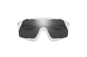 Image of Smith Attack MAG MTB Sunglasses, Matte White Frame, ChromaPop Black Lens, 2022996HT991C