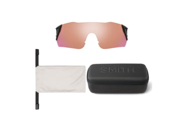 Image of Smith Attack MAG Sunglasses, Matte Mystic Green Frame, Black to Contrast Rose Lenses, ChromaPop, 200422DLD991C