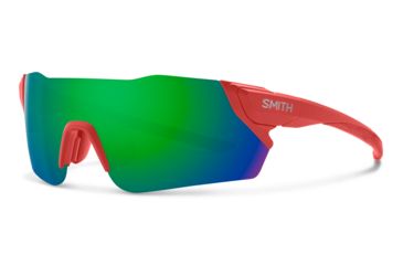Image of Smith Attack Sunglasses, Matte Red Rock Frame, Chromapop Green Mirror Lens, 2004220Z399X8