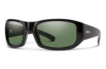 Image of Smith Bauhaus Sunglasses, Black Frame, Gray Green Lens, 20193080754M9