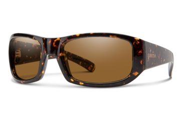 Image of Smith Bauhaus Sunglasses, Dark Amber Tort Frame, Chromapop Brown Lens, 20193008654SP