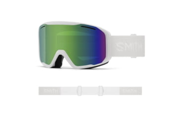 Image of Smith Blazer Goggles, Green Sol-X Mirror Lens, White, M007781DG99C5