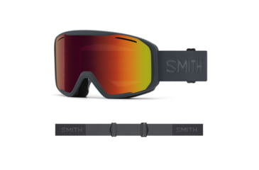 Image of Smith Blazer Goggles, Red Sol-X Mirror Lens, Slate, M007780NT99C1