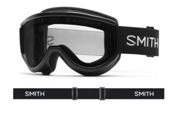 Image of Smith Cariboo OTG Snow Goggles, Black, Clear Lens, CB3CBK16