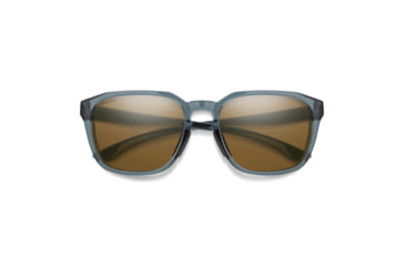 Image of Smith Contour Sunglasses, Crystal Stone Green Frame, ChromaPop Polarized Brown Lens, 2040650OX56L5