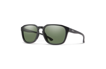 Image of Smith Contour Sunglasses, Matte Black Frame, ChromaPop Polarized Gray Green Lens, 20406500356L7