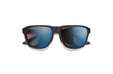 Image of Smith Embark Sunglasses, Matte Black Frame, ChromaPop Glacier Photochromic Copper Blue Mirror Lens, 20461700358PS