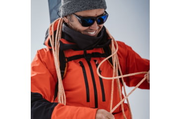 Image of Smith Embark Sunglasses, Matte Black Frame, ChromaPop Glacier Photochromic Copper Blue Mirror Lens, 20461700358PS