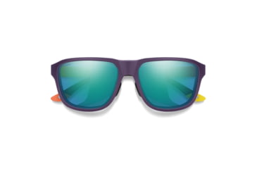 Image of Smith Embark Sunglasses, Purple/Cinder/Hi Viz Frame, ChromaPop Polarized Opal Mirror Lens, 20461783858QG