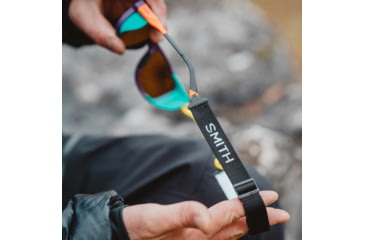 Image of Smith Embark Sunglasses, Purple/Cinder/Hi Viz Frame, ChromaPop Polarized Opal Mirror Lens, 20461783858QG