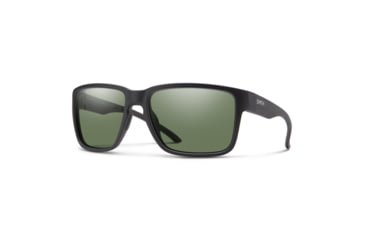Image of Smith Emerge Sunglasses, Matte Black Frame, ChromaPop Polarized Gray Green Lens, 20405500360L7
