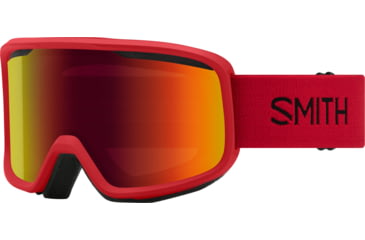 Image of Smith Frontier Goggle, Red Sol-X Mirror, Lava, M004292RN99C1