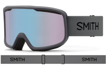 Image of Smith Frontier Goggles, Charcoal, Blue Sensor Mirror, M004292QQ99ZF
