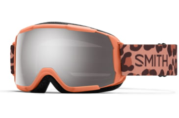 Image of Smith Grom Goggle, ChromaPop Sun Platinum Mirror, Coral Cheetah Print, Coral Cheetah Print, M006660LK995T
