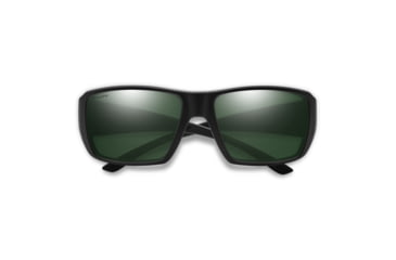 Image of Smith Guides Choice XL Sunglasses, Matte Black Frame, ChromaPop Polarized Gray Green Lens, 20444700363L7