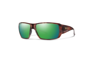 Image of Smith Guides Choice XL Sunglasses, Tortoise Frame, ChromaPop Glass Polarized Green Mirror Lens, 20444808663UI