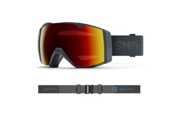 Image of Smith I/O Goggles, ChromaPop Sun Red Mirror Lens, Slate, M006380NT996K