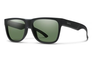 Image of Smith Lowdown 2 Sunglasses, Matte Black Frame, ChromaPop Polarized Gray Green Lens, LD2CPGNMB
