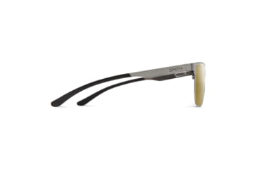 Image of Smith Lowdown Metal Sunglasses, Brushed Gunmetal Frame, ChromaPop Polarized Bronze Mirror Lens, 204930KJ154QE