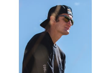 Image of Smith Lowdown Metal Sunglasses, Brushed Gunmetal Frame, ChromaPop Polarized Bronze Mirror Lens, 204930KJ154QE