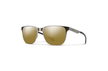 Image of Smith Lowdown Metal Sunglasses, Brushed Gunmetal Frame, ChromaPop Polarized Bronze Mirror Lens, 204930KJ154QE