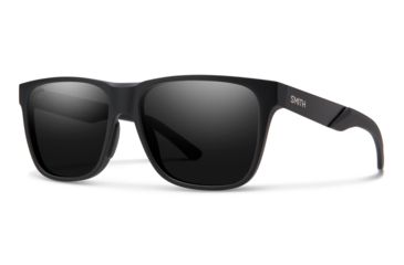 Image of Smith Lowdown Steel Sunglasses, Matte Black Frame, Chromapop Polarized Black Lens, 201906003561C