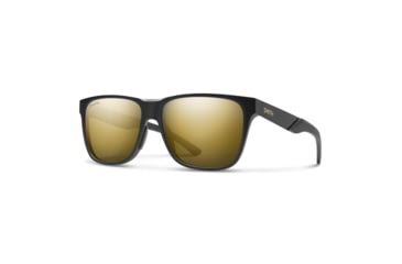 Image of Smith Lowdown Steel Sunglasses, Matte Black Gold Frame, ChromaPop Polarized Black Gold Lens, 2019060NZ56HN