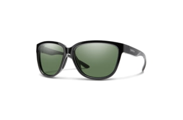 Image of Smith Monterey Sunglasses, Black Frame, ChromaPop Polarized Gray Green Lens, 20298680758L7