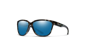 Image of Smith Monterey Sunglasses, Sky Tortoise Frame, ChromaPop Glass Polarized Blue Mirror Lens, 204449JBW56QG