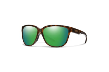 Image of Smith Monterey Sunglasses, Tortoise Frame, ChromaPop Glass Polarized Green Mirror Lens, 20444908656UI