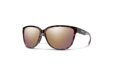 Image of Smith Monterey Sunglasses, Tortoise Frame, ChromaPop Polarized Rose Gold Mirror Lens, 202986086589V