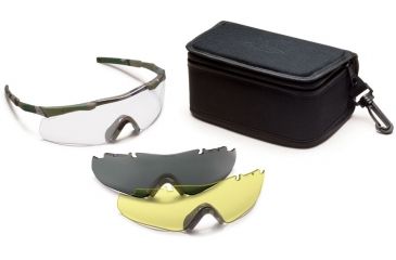 Image of Smith Optics Aegis Arc Compact Safety Glasses w/ Gray &amp; Yellow Spare Lens, Multicam Frame AEGACMC12-3R