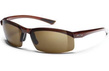 Image of Smith Optic Baseline Square Sunglass - Dark Ale Frames, Polarized Brown Lenses