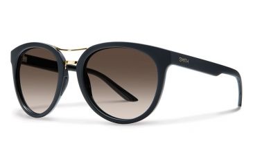 Image of Smith Optics Bridgetown Single Vision Prescription Sunglasses, Matte Black Frame, Polarized, BNPPBRGMBSV