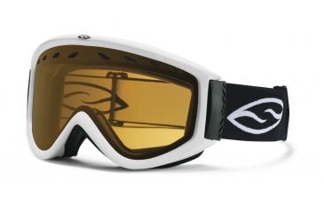 Image of Smith Optics Cascade Ski Goggle - White Frame, Gold Lite Lens
