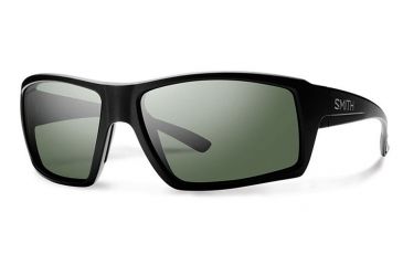 Image of Smith Optics Challis Single Vision Prescription Sunglasses, Matte Black Frame, Polarized, CHCPGNMBSV