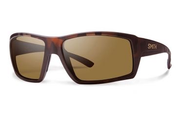 Image of Smith Optics Challis Single Vision Prescription Sunglasses, Matte Tortoise Frame, Polarized, CHCPBRMTSV