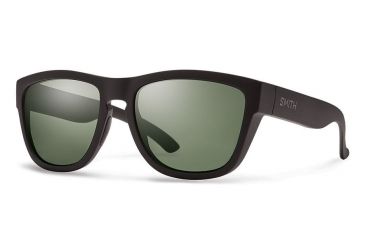 Image of Smith Optics Clark Single Vision Prescription Sunglasses, Matte Black Frame, Polarized, CKCPGNMBSV