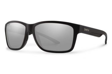Image of Smith Optics Drake Single Vision Prescription Sunglasses, Matte Black Frame, Polarized, DKRPGYMMBSV
