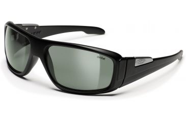 Image of Smith Optics Embargo Sunglasses - Matte Black Evolve frame, Gray-Green lens