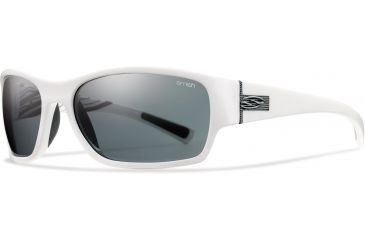 Image of Smith Optics Forum Sunglasses - White Deco Frame, Polarized Gray Lenses FUPPGYWT