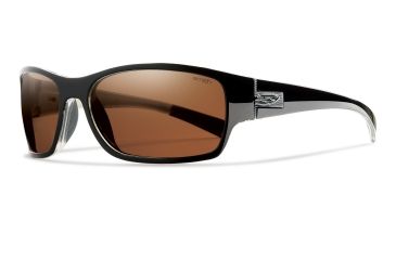 Image of Smith Optics Forum Sun Glasses - Black Frame, Polarized Copper Lenses FUPPCPBK