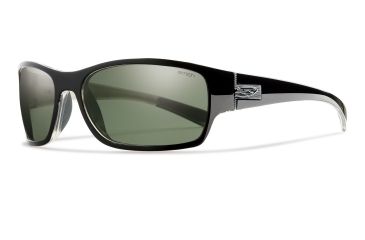 Image of Smith Optics Forum Sunglasses - Black Frame, Polarized Gray Green Lenses FUPPGYBK