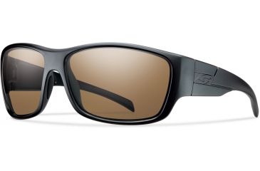 Image of Smith Frontman Elite Sunglasses, Brown Polarized Lens, Black Frame, FNTPPBR22BK