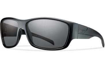 Image of Smith Frontman Elite Sunglasses, Gray Polarized Lens, Black Frame, FNTPPGY22BK